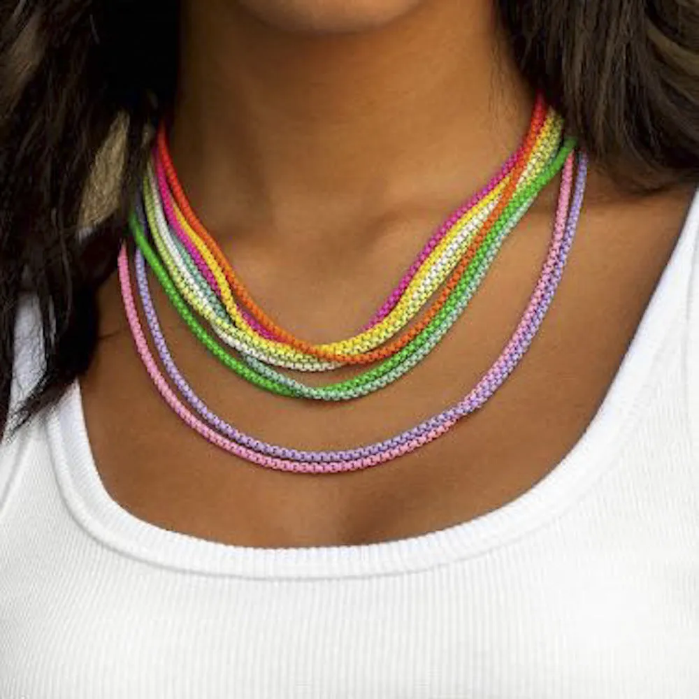 Ladies Personality Creative Colorful Multilayer Necklace