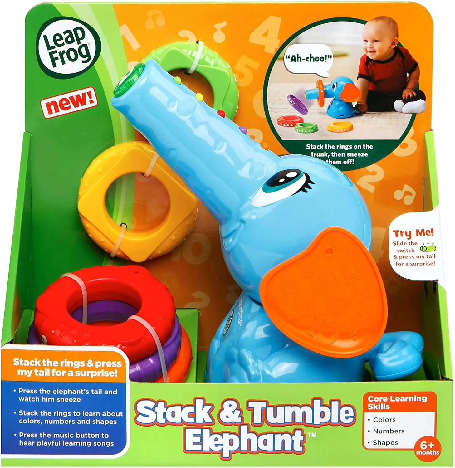 Leapfrog Stack & Tumble Elephant (LFUK)