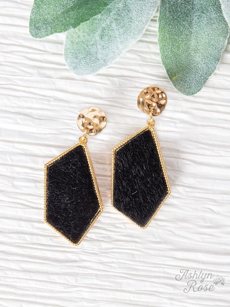 Let's Go Downtown Drop Earrings, Black