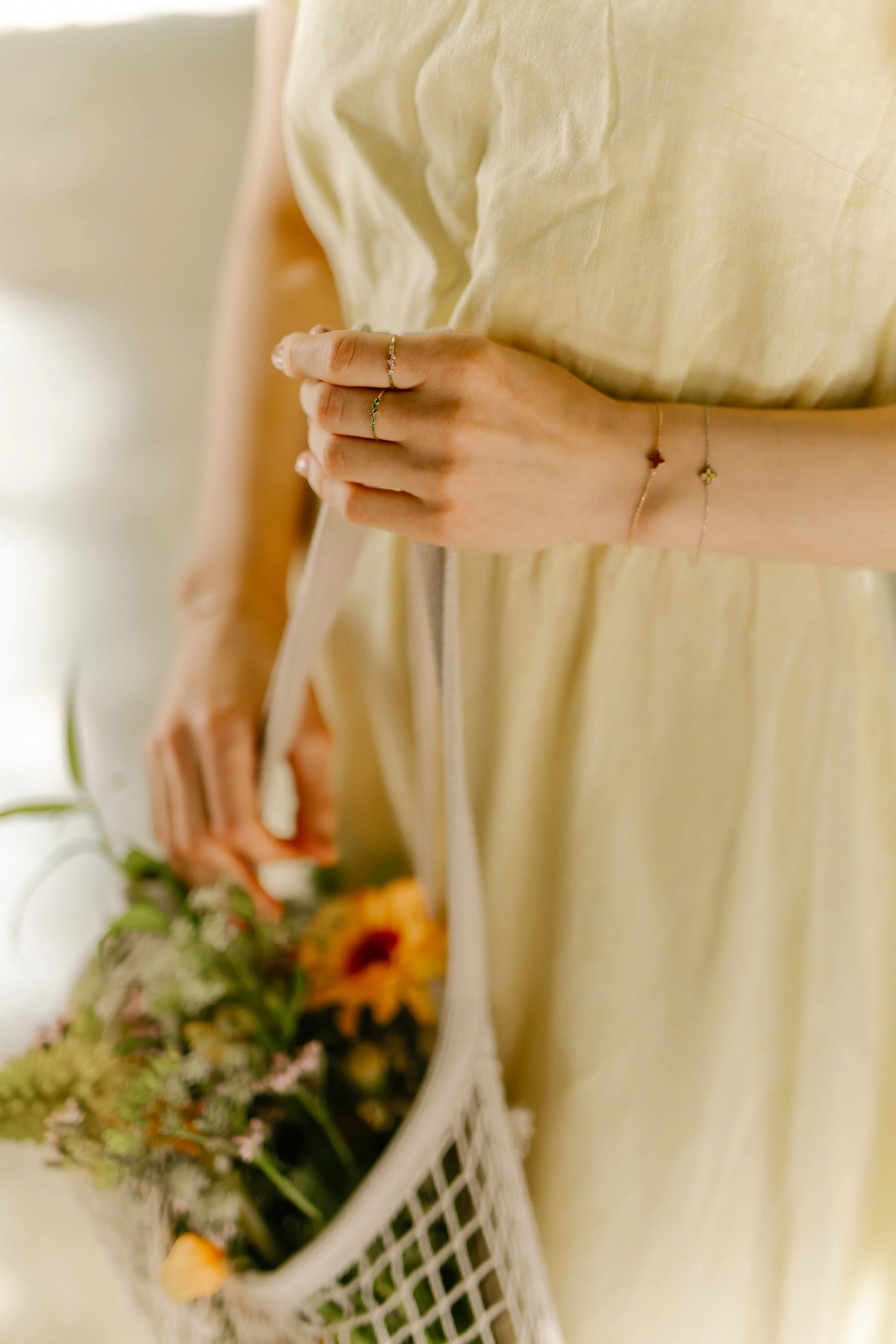 Lily Emerald Studs & Love Emerald Ring Set