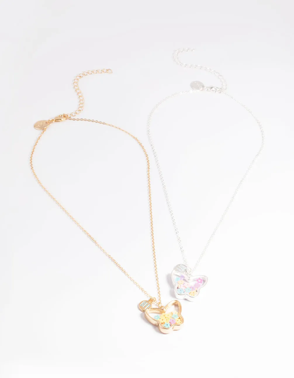 Mixed Butterfly Shaker Necklace Pack