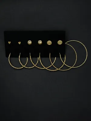 Multi Stud and Hoop Earrings