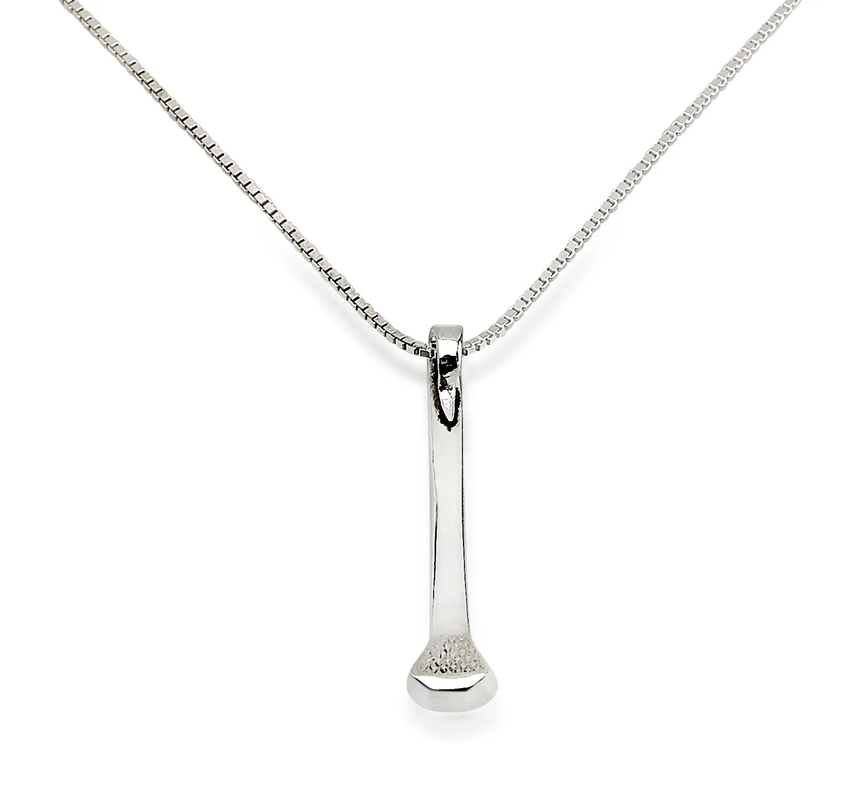 Nail Necklace, Sterling Silver