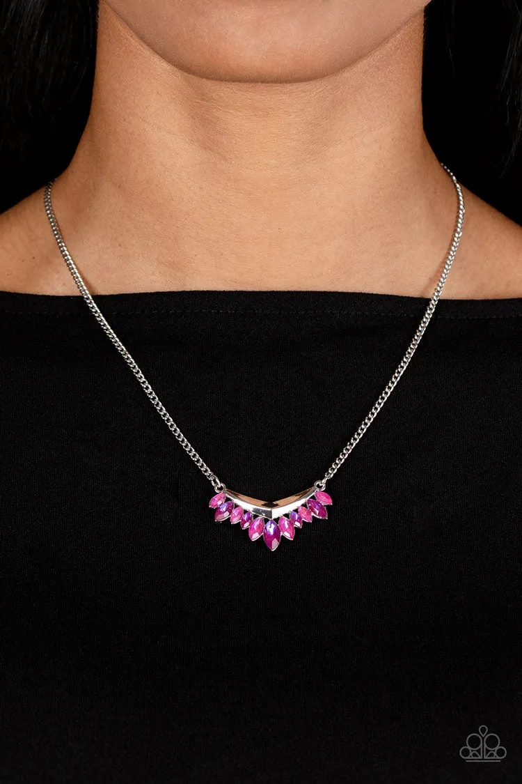 Necklaces Flash of Fringe - Pink