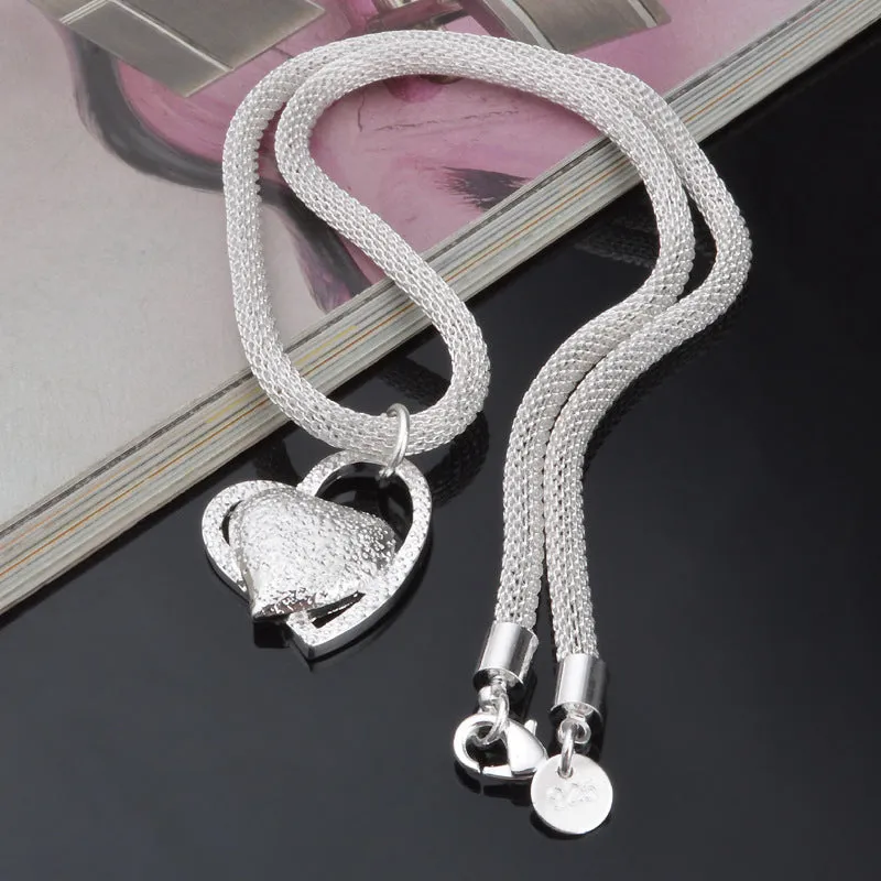 Network Management Sand Heart Creative Necklace