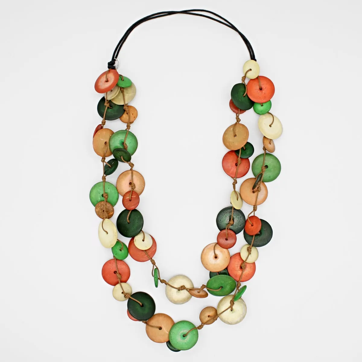 Orange and Green Tabitha Necklace