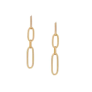 OVAL LINK EARRINGS