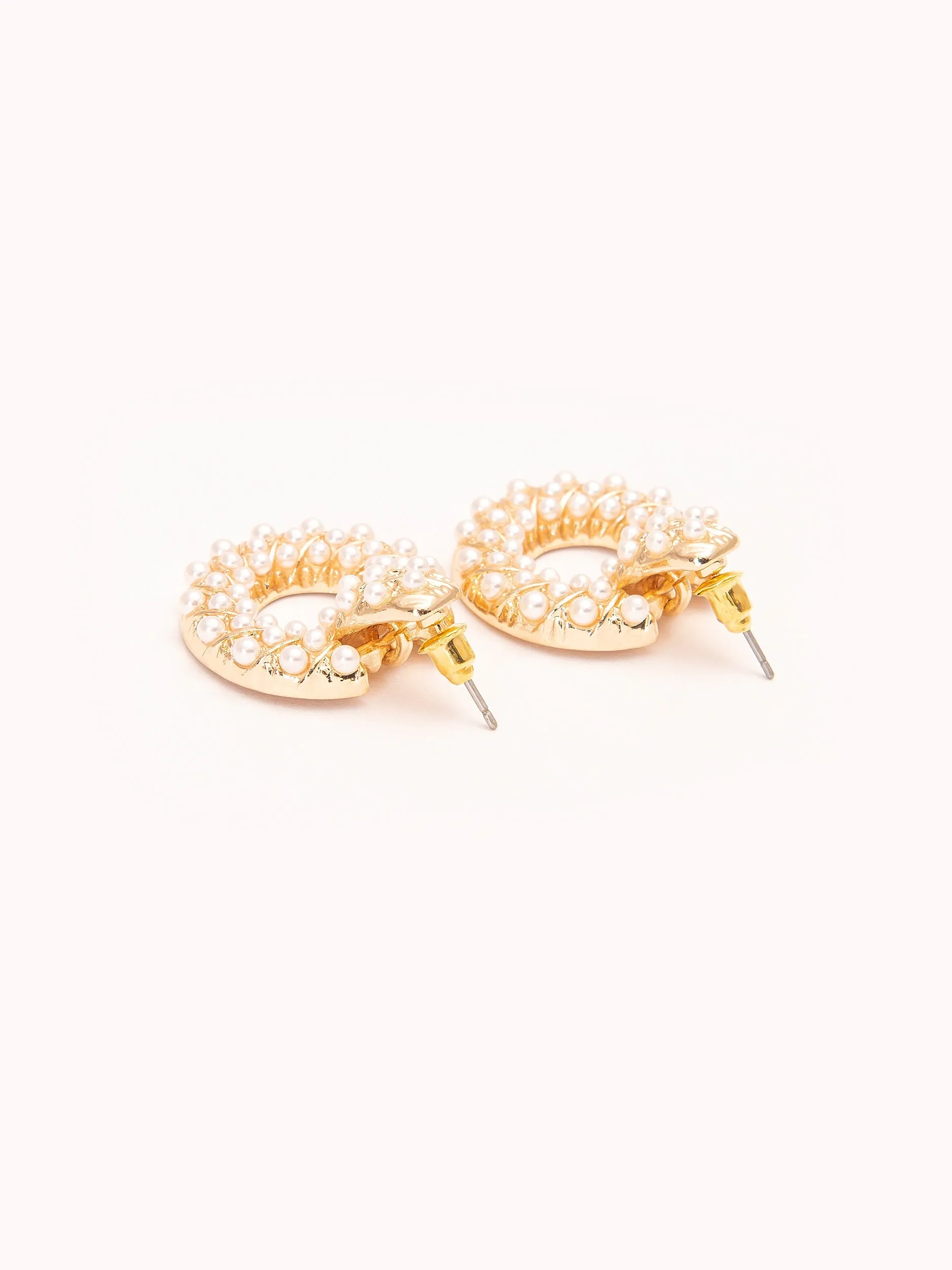 Pearl Hoop Earrings