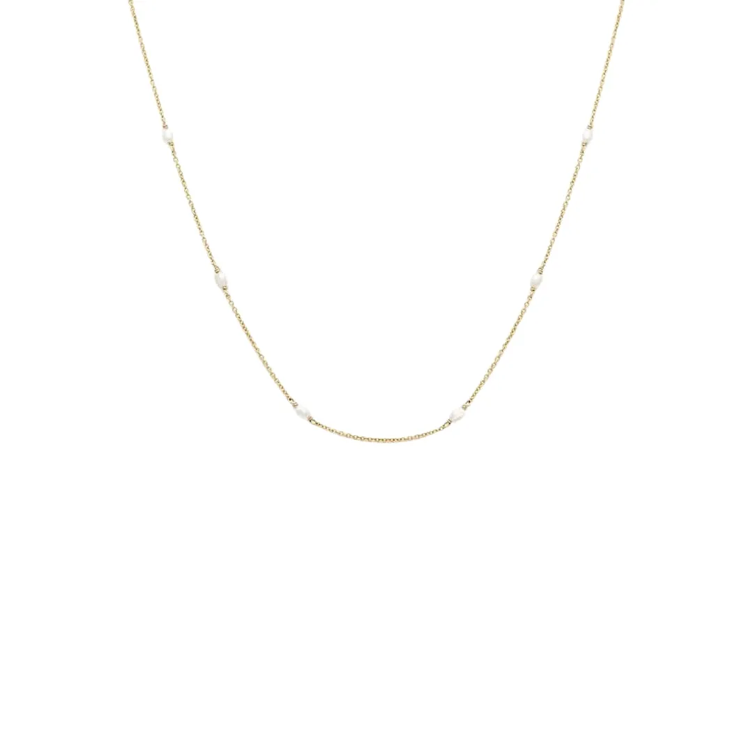 Pearl Station Necklace