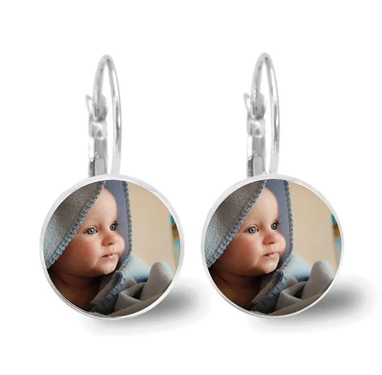 Picture Earrings, Personalized Dangle Earrings, Photo Gifts Jewelry, Custom Photo Earrings, Gift For Her, Best Friend Gift Charm, Girlfriend