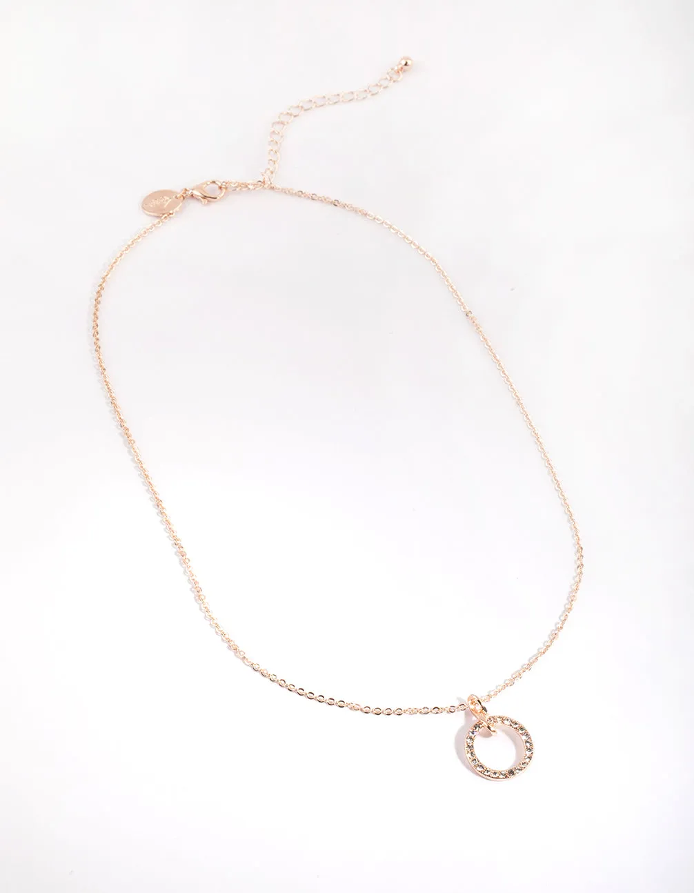 Rose Gold Diamante Necklace