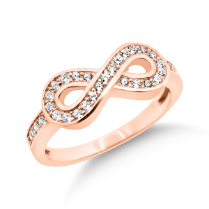 RR-160: Swarovski Zirconia Infinity Ring