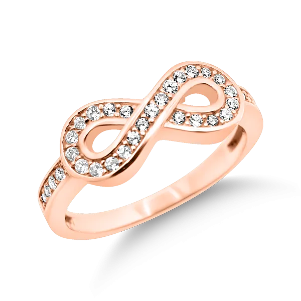 RR-160: Swarovski Zirconia Infinity Ring