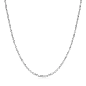 Silver Pave Necklace