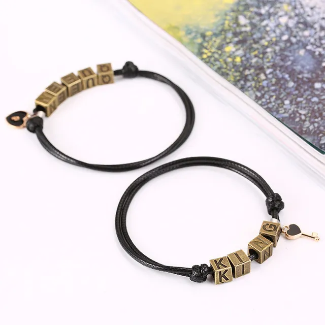 Simple personality couple bracelet