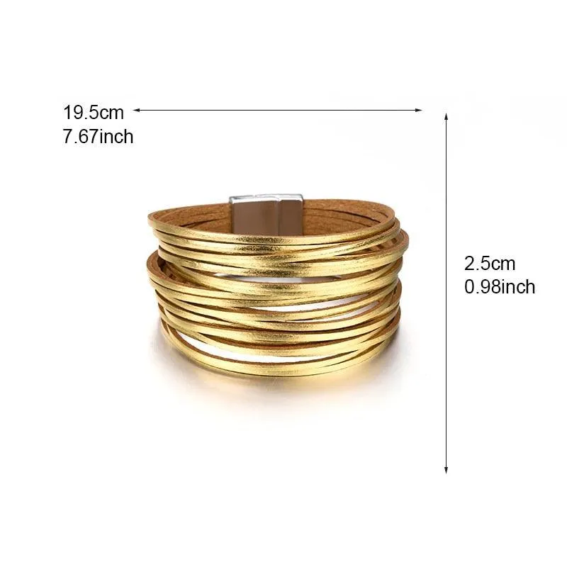 'Simple' Wide Cuff Bracelet - pine