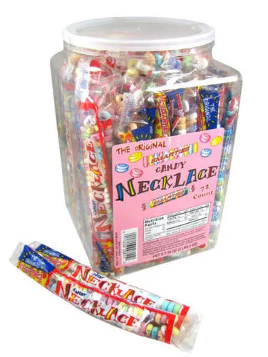 Smarties Candy Necklace - 72ct Tub