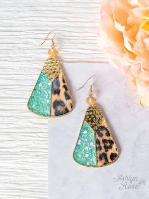 Southern Royalty Earrings, Mint