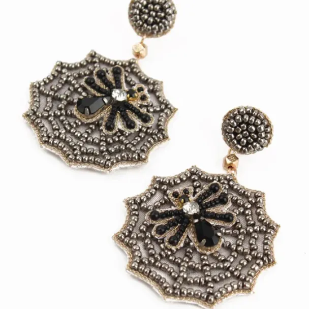 Spooky Spider Web Earrings