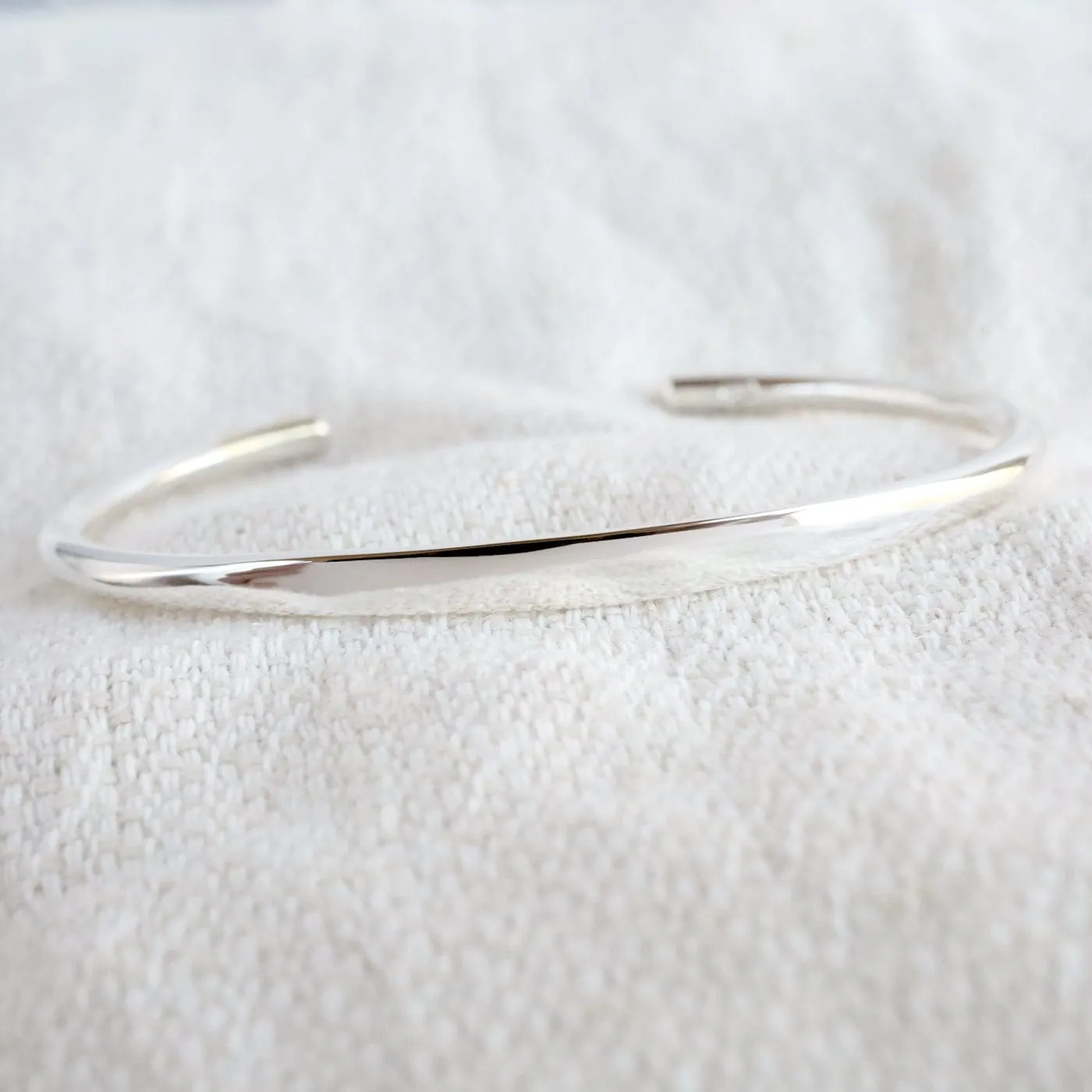 Sterling Silver Simple Line Cuff Bracelet