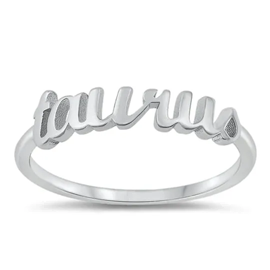 Sterling Silver Zodiac Rings