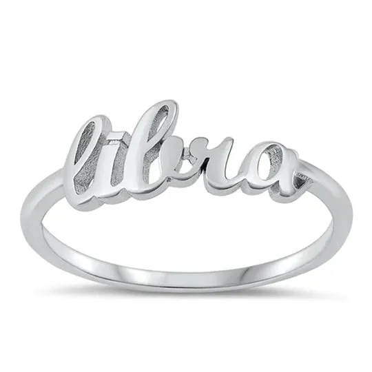 Sterling Silver Zodiac Rings