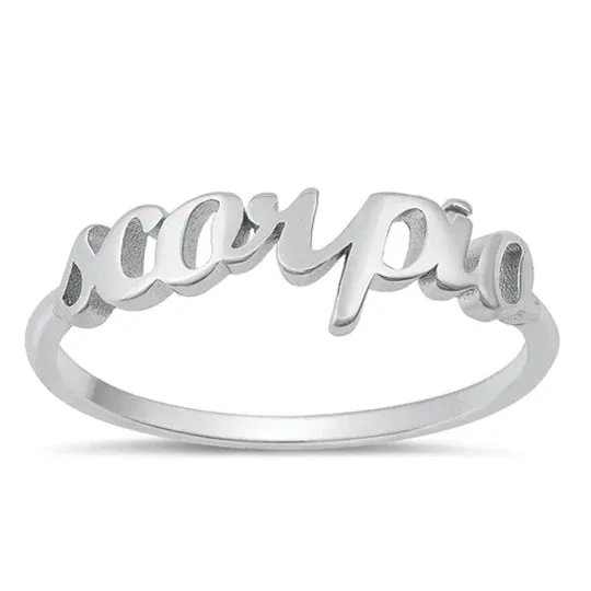 Sterling Silver Zodiac Rings