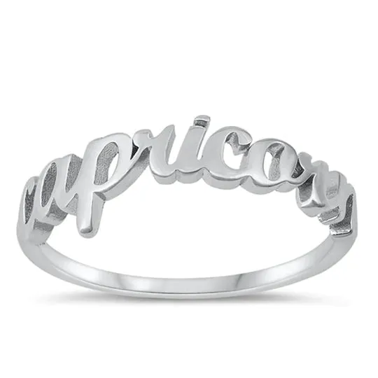 Sterling Silver Zodiac Rings