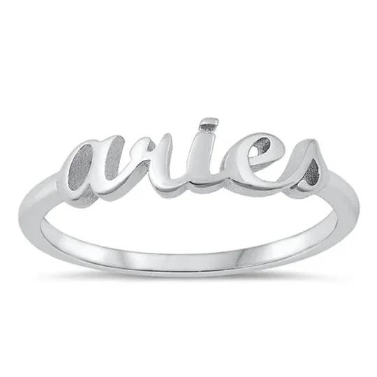 Sterling Silver Zodiac Rings