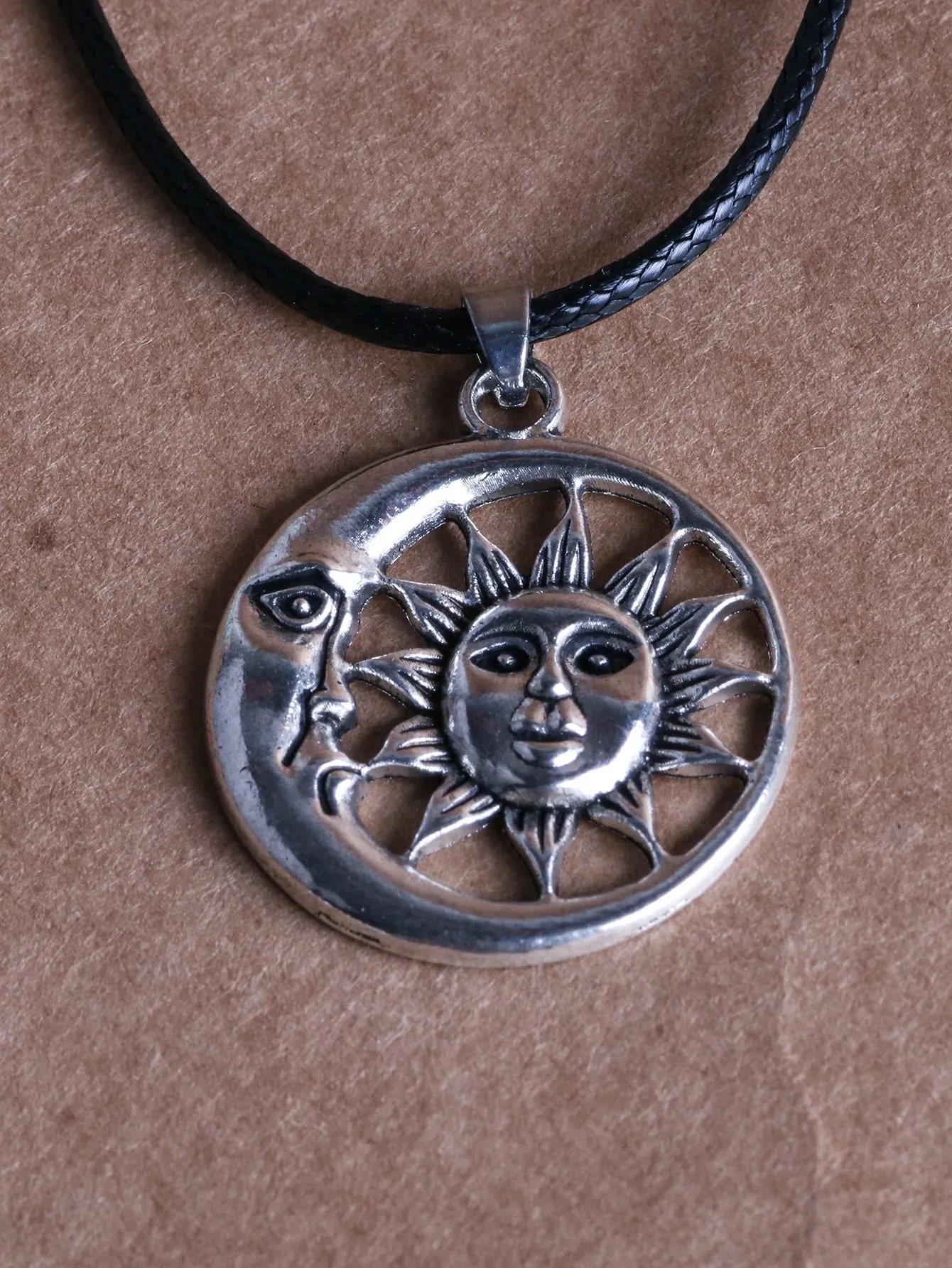 Sun & Moon Charm Necklace for Women Novelty Necklace Creative Necklace