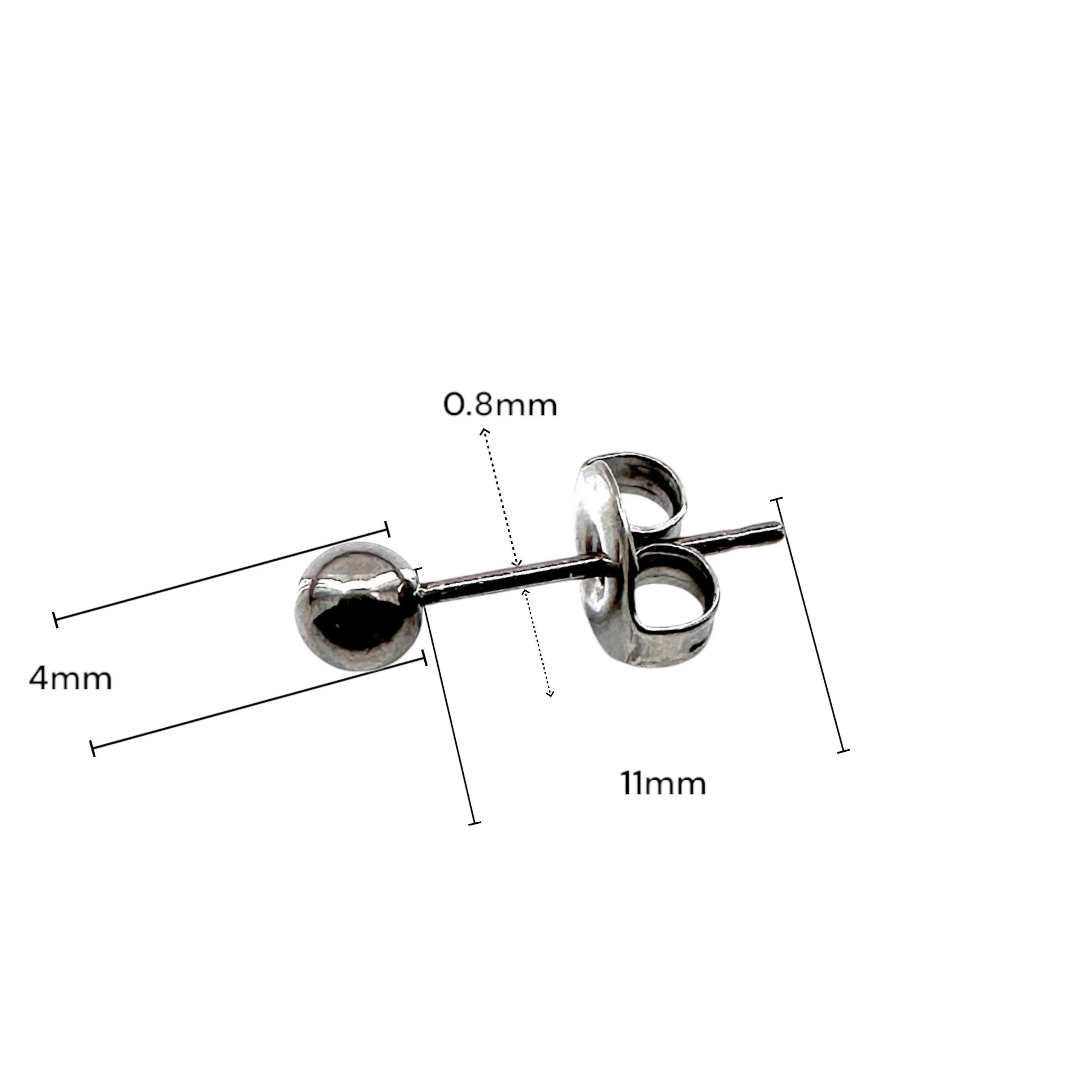 Titanium Ball Studs