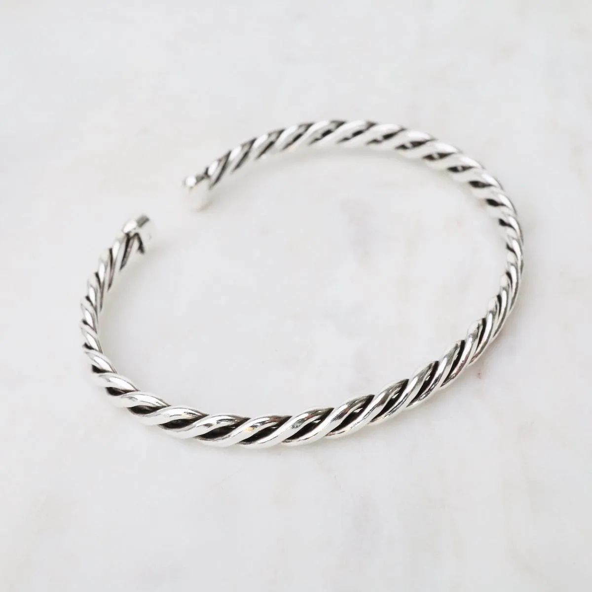 Twisted Sterling Silver Cuff