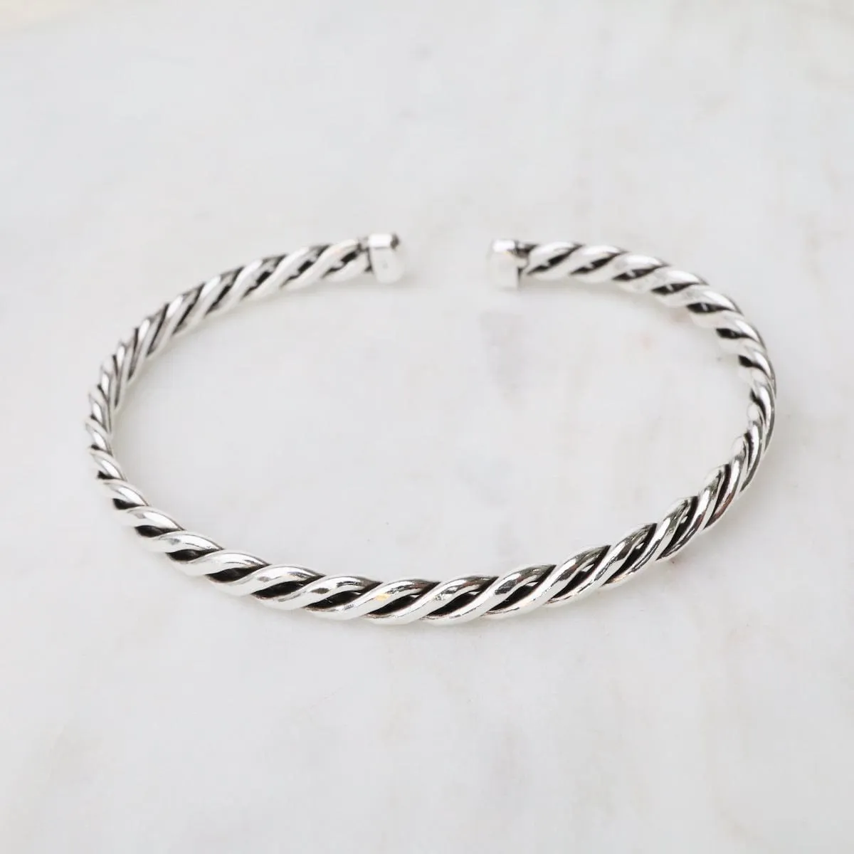 Twisted Sterling Silver Cuff