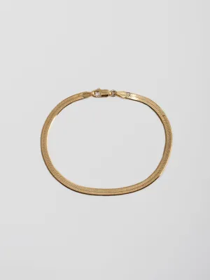 Vermeil Herringbone Bracelet