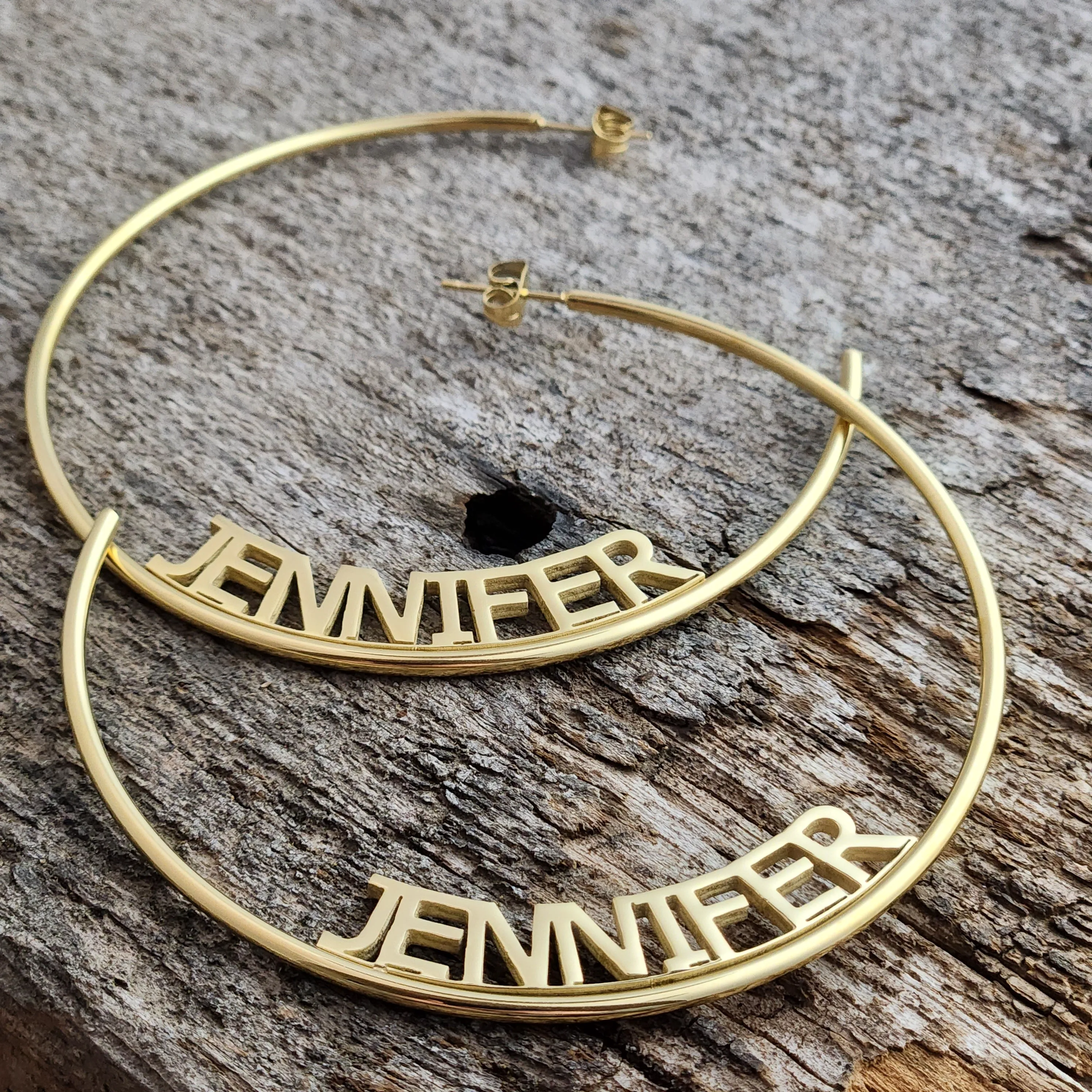 Violette Personalized Hoops