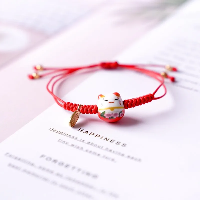 Women's Simple Cute Ceramic Braided Bracelet