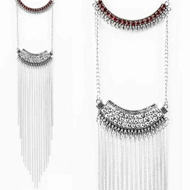 World Class Wonder Red Rhinestone Necklace